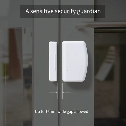 Zigbee Contact Sensor 4 Pack For Door And Window Monitoring In Smart Home Setup Fast Alerts And Reliable Home Automation on door