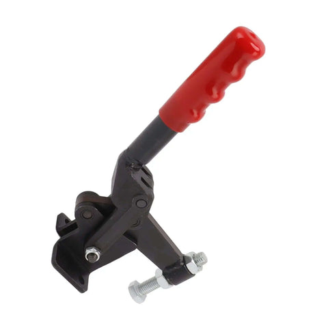 Heavy Duty Toggle Clamp Carbon Steel Workhorse With 1543 Lb Capacity And 180 Degree Bar Opening With red handle