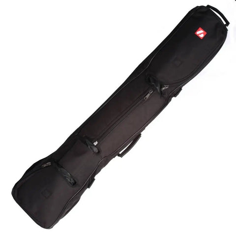 Biathlon Rifle Bag Senior Size In Black Rugged Comfortable Carryall With Pro Grade Rifle Cover Grab And Go Front Gear Pocket Writable Name Panel Ideal For Practice And Easy Transport