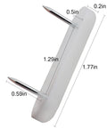 50 Pack Nail On Chair Sliders With Plastic Head For Hardwood Floors, PTFE Thick Pad Floor Protectors, Double Needle Pins, 1.77 X 0.47 X 0.2 In Size, 0.59 In Pin, Easy Fit Furniture Sliders That Protect Your Floors close-up view