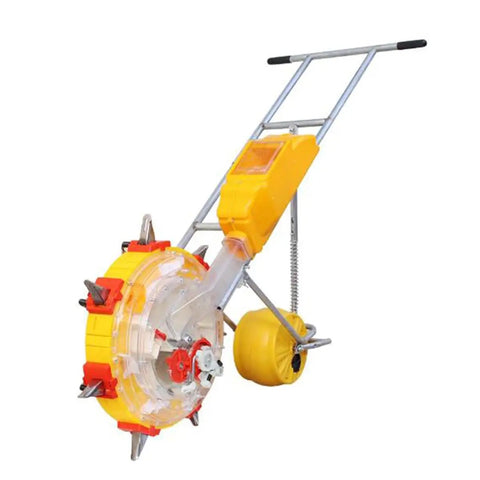 Portable Corn Seeder Planter Handy Easy Push Tool For Lawn And Garden Precision Seed Spreader For Soy Peanut And Corn Durable Metal Mouth Seeder With 3 Mouths