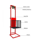 Professional Grade Electric Hydraulic Lift Platform Portable Scissor Flatbed Cart with electric cranes and safety features.