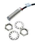 Two Pack NJK-5002C Hall Effect Sensor Proximity Switch NPN Three Wire Normally Open for 5 to 30 V DC Operation, showing components