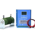 Dope 3KW Wind Turbine Generator Kit For Home Use With Vertical Axis Wind Turbine 24V 48V 96V System High Efficiency Windmill Power Generator With Smart Microprocessor Controller shown with green resistor and red-black cables.