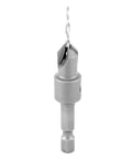 Built Tough 82 Degree Carbide Tipped Countersink Tapered Drill Bit One Quarter Inch Hex Shank For Wood Screws Plywood Mdf Smooth Pilot Hole Cutting