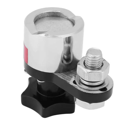 Rock Solid 200A Magnetic Welding Ground Clamp Made From Heavy Duty Iron Construction detail shot of connector with magnetic base.