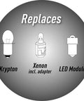 Upgrade Your Maglite Flashlight With A 530 Lumen LED Module For 3 To 6 C Or D Cells, Easy Replacement, bulb comparison diagram