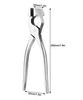 Leather Flat Pliers For Crafting And Strap Crimping, adjustable jaw pliers with steel forged build, dimensions 200mm x 35mm.