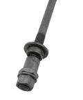 Rear Bicycle Hub Axle For Multi Speed Systems, 185mm 7.28in Length, Three Eighths Inch, Black Conical Lock Nut Washer Kit, 1 Piece
