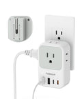 Ultra Compact USB C Charger Block 20W PD Fast Charge Adapter With Foldable Plug plugged into wall outlet