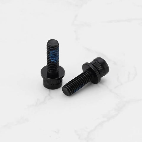 4Pcs M6x18mm MTB Caliper Bolts For Hydraulic Disc Brakes 25mm Overall Length High Carbon Steel Black Compatible With Shimano Calipers