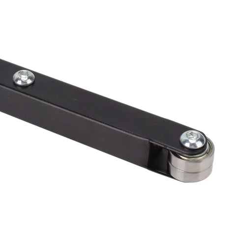 Badass Heavy Duty Belt Sander Attachment For 100 And 125 Mm Angle Grinders Quick Swap steel belt tensioner with roller and bolts.