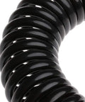 Heavy Duty Flexible Polyurethane Recoil Air Hose Featuring Automatic Snap Back Retrieval and Rock Solid Kink Resistant Build close-up of coiled design