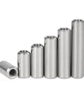 Premium Heavy Duty 304 Stainless Steel Internal Thread Locating Pin For Secure Fastening And Precise Alignment With Multiple Diameters From Six Millimeters To Twelve Millimeters In Durable Build, showing various sizes.