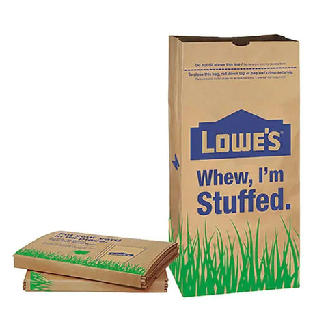 30 Gallon Heavy Duty Brown Paper Lawn And Refuse Bags For Home And Garden, 10 Count, Large Size, Biodegradable And USA Made