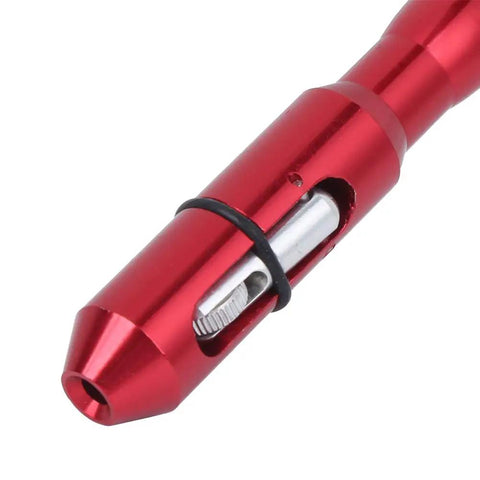 Get That Heavy Duty TIG Welding Wire Feed Pen And Rock Your Shop With This Super Fast Industrial Arc Welding Tool That Handles 1 To 3.2mm Wire Like A Boss While Keeping It Lightweight Ergonomic And Totally Portable For You Pros - Close-up of red aluminum TIG welding wire feed pen tip.