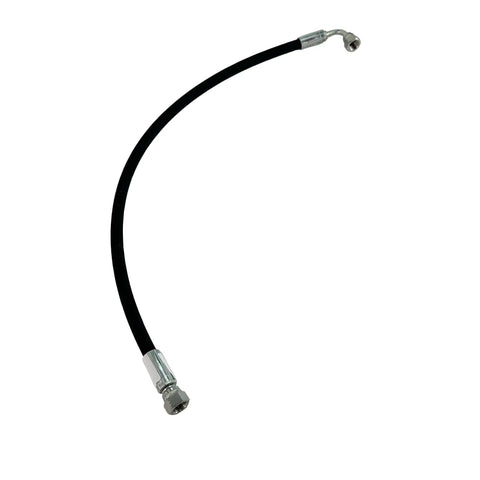 Heavy Duty Hydraulic Hose For Front Loader RH Boom Cylinder 27 5/8 Inch, 3/8 Inch 90 Degree Female JIC Ends, Fits Kubota LA210 LA211