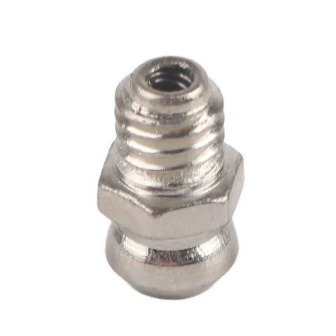 Single metal grease nipple from Grease Zerk Kit 10 Pieces Metal Grease Fittings For M6 Straight Grease Gun Accessories Nozzle Tips And Replacement