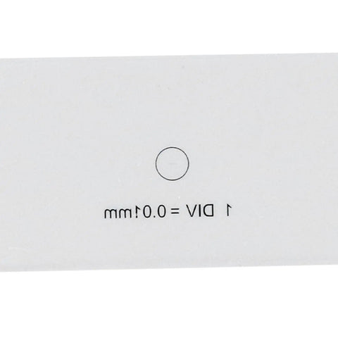 Micrometer High Precision 0.01mm Calibration Slide With Four Scales For Lab And School Use Optical Glass 75x25x1mm, 0.01mm mark