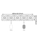 14 Strips Peel And Stick Stair Riser Decals Self Adhesive Vinyl Stickers For Steps Grey Clover Color 39.37 By 7.09 Inches