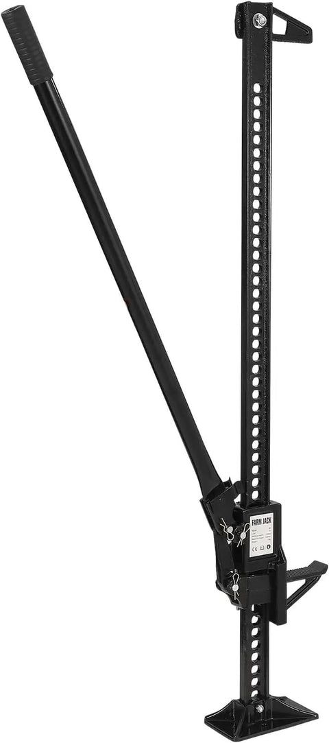 60 Inch High Lift Farm Jack 7000 Lbs Ratcheting Off Road Utility Jack For Tractor And Truck Beefy Heavy Duty Bumper Jack Black