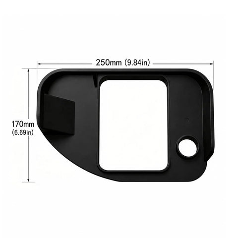 Heavy Duty EV Charger Cover For F 150 Lightning 2022 2025 Electric Pickup shaped cover with dimensions 250mm x 170mm for charging port protection.
