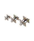 Watch Movement Holder Set Three Piece Metal Base For Repairing Tools Durable Rust Resistant For Watchmaker Use