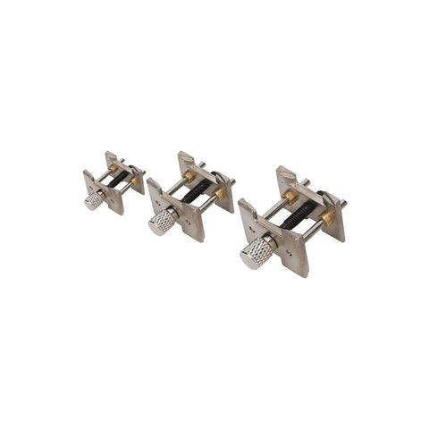 Watch Movement Holder Set Three Piece Metal Base For Repairing Tools Durable Rust Resistant For Watchmaker Use
