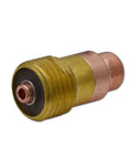 Close-up of Stubby Gas Lens TIG Torch Copper Consumables Kit, WP series, 17GL332 gas lens, copper, for WP 17 18 26 torches.