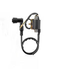 High Performance Ignition Coil Kit With 5 Pin AC CDI Box Voltage Regulator Rectifier Solenoid Relay And Spark Plug For 49cc To 110cc ATVs Go Karts Dirt Bikes Quads And Scooters, ignition coil and wire close-up