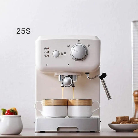 One Touch Coffeehouse Espresso Maker And Cappuccino Machine With 15 Bar Pump 1050W Power Compact Lightweight Design