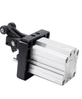 Heavy Duty Pneumatic Air Cylinder With Magnetic Tip For TWH TDH TTH Series mounted on a black fixture, showcasing its seamless design.