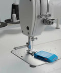 Magnetic Seam Guide for Sewing Machine Handy Hemmer Guide With Scale on sewing machine with blue retractable sleeve gauge
