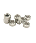 10 Piece Set Hybrid Ceramic Bearing 5x10x4 Mm Shielded Orange For RC Cars And Fishing Reels Ultra Low Friction Stainless Steel Ball SMR105ZZ