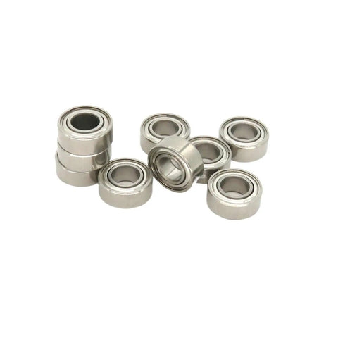 10 Piece Set Hybrid Ceramic Bearing 5x10x4 Mm Shielded Orange For RC Cars And Fishing Reels Ultra Low Friction Stainless Steel Ball SMR105ZZ