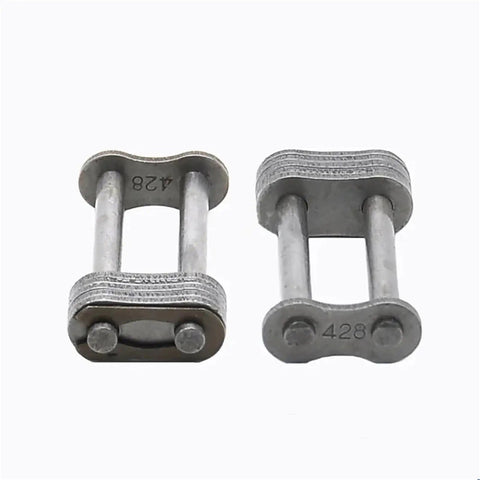 Rock Solid 20 Pack Double Rows Roller Chain Connectors For 06B-2 Through 20A-2, carbon steel links for bikes and scooters.