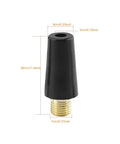 Pump Needle Kit Adapter Set For Portable Tire Inflator And Air Compressor black plastic nozzle dimensions shown