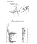Vertical Lift Cabinet Hinge Up And Down Operated With Quiet Automatic Sliding Action Durable Iron Kitchen Cabinet Hardware diagram