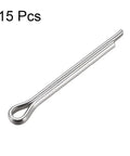 4Mm By 35Mm Stainless Steel Split Cotter Pins Kit 304 Stainless Steel 2 Prongs Silver Tone Fasteners 15 Pcs Heavy Duty Corrosion Resistant For Automotive Machinery DIY Projects