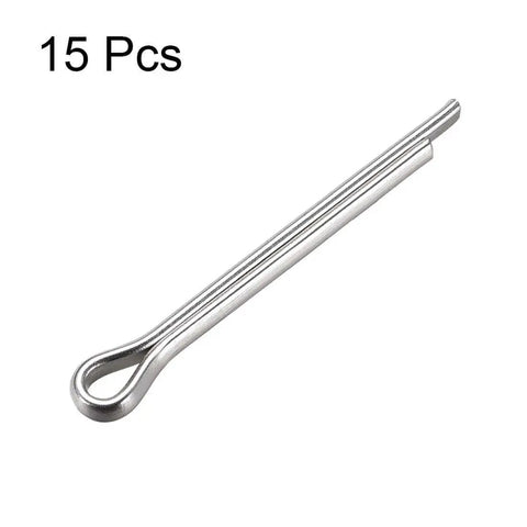 4Mm By 35Mm Stainless Steel Split Cotter Pins Kit 304 Stainless Steel 2 Prongs Silver Tone Fasteners 15 Pcs Heavy Duty Corrosion Resistant For Automotive Machinery DIY Projects