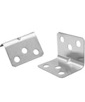 Beefy Stainless Steel L Shaped 90 Degree Corner Bracket For Furniture And Shelves displayed on white background