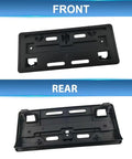 Front and rear view of Front Bumper License Plate Frame And Mounting Bracket For Honda Accord LX 2023 2024 2025 Replacement ABS Holder