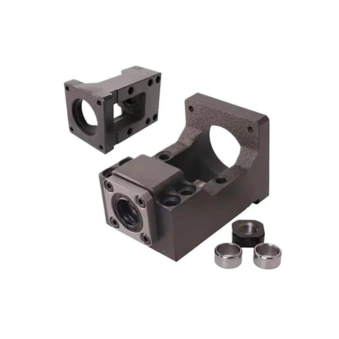 Built Tough SFU2004 Ball Screw Spindle Kit With 2000mm Lead Screw Nut And Precision Motor Assembly For CNC Engraving Machine including housing and components.