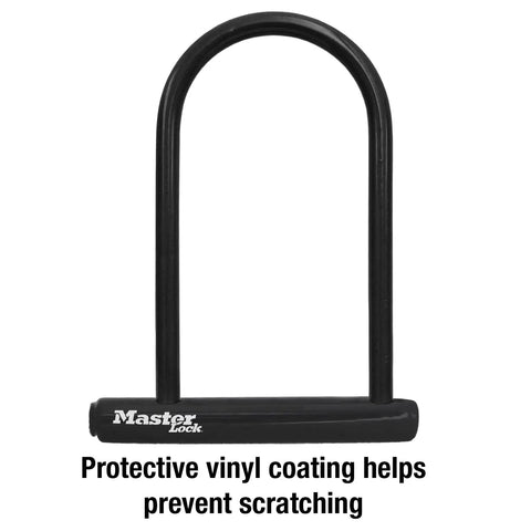 Black U Lock with Key for Bicycles and Outdoor Gear Heavy Duty Hardened Steel Body Standard Size Anti Theft Bike Lock Built to Last Durable