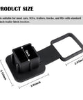 US Flag Trailer Hitch Covers 2 Inch Square Mouth Rubber Receiver Cover For All American Cars Trucks And SUVs Built To Last Black Hitch Decor And Protection Fits Standard 2 Inch Hitch Receivers with size dimensions