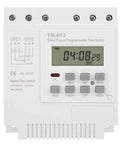 Three Phase 380V Digital LCD Timer Switch With Weekly Programmable Relay For Motors And Industrial Equipment 3 Wire Power Controller