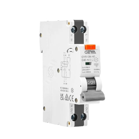 Heavy Duty 25 Amp Rcbo Circuit Breaker With No Hassle Leakage Protection And Slick Overcurrent Guard for secure home wiring.