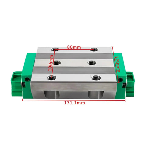 Roller Slider Linear Block For Precision CNC And 3D Printer Linear Guide System With Smooth Roller Bearing 45mm Series V1 G1 G2 G3 G4 Compatible High Load Low Friction Durable Steel Construction, 171.1mm