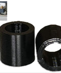 Kimalab 4-pack black rubber roller wheels for Cricut Maker replacement (close-up)