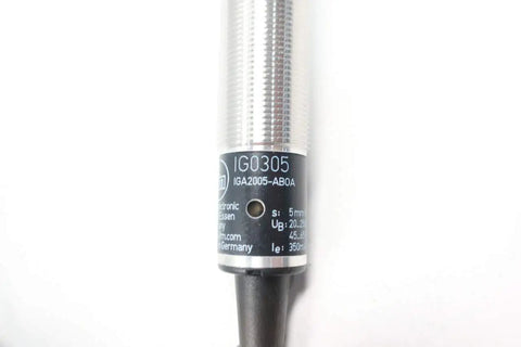 Inductive Proximity Sensor 20 To 250V AC For Industrial Automation, Compact IG0305 IGA2005-ABOA, high-sensitivity position sensing.